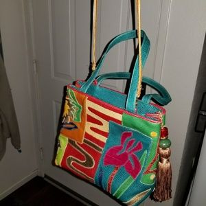 ❤Vintage Sharif❤Art Deco Leather Handbag/Crossbody